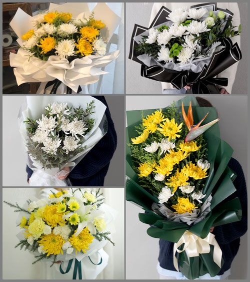 海南海口市龙华区滨海街道白事花束代送